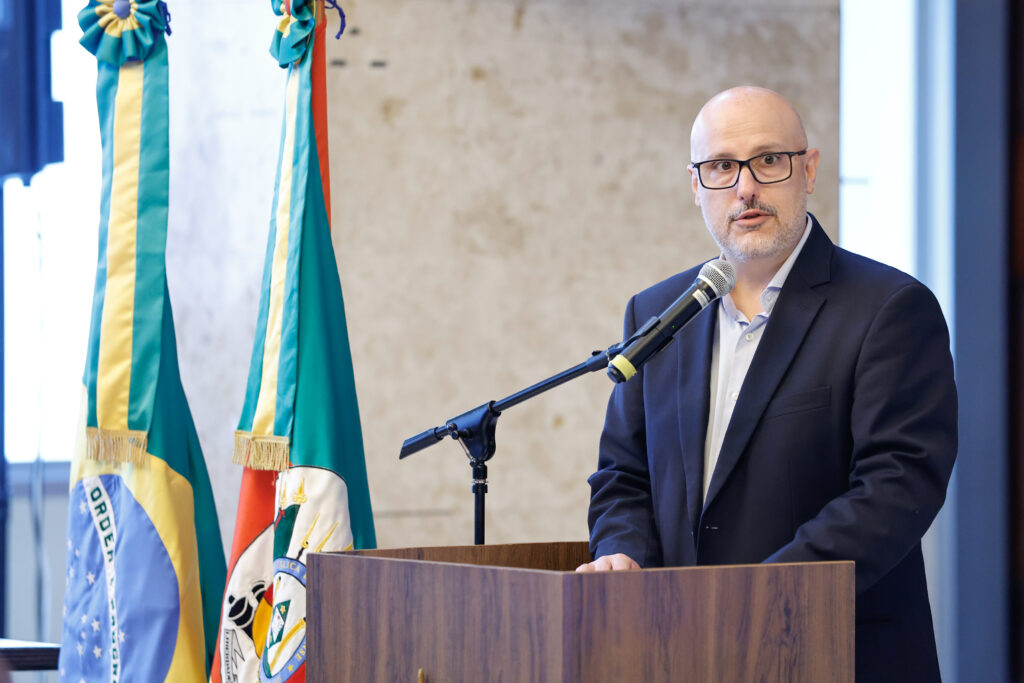 PORTO ALEGRE - RS - BRASIL- 10/12/2025 - Salão Júlio de Castilhos - homenagem aos 130 Anos do Jornal Correio do Povo, por iniciativa do deputado Rodrigo Lorenzoni (PP). Foto: Fernando Gomes / ALRS.